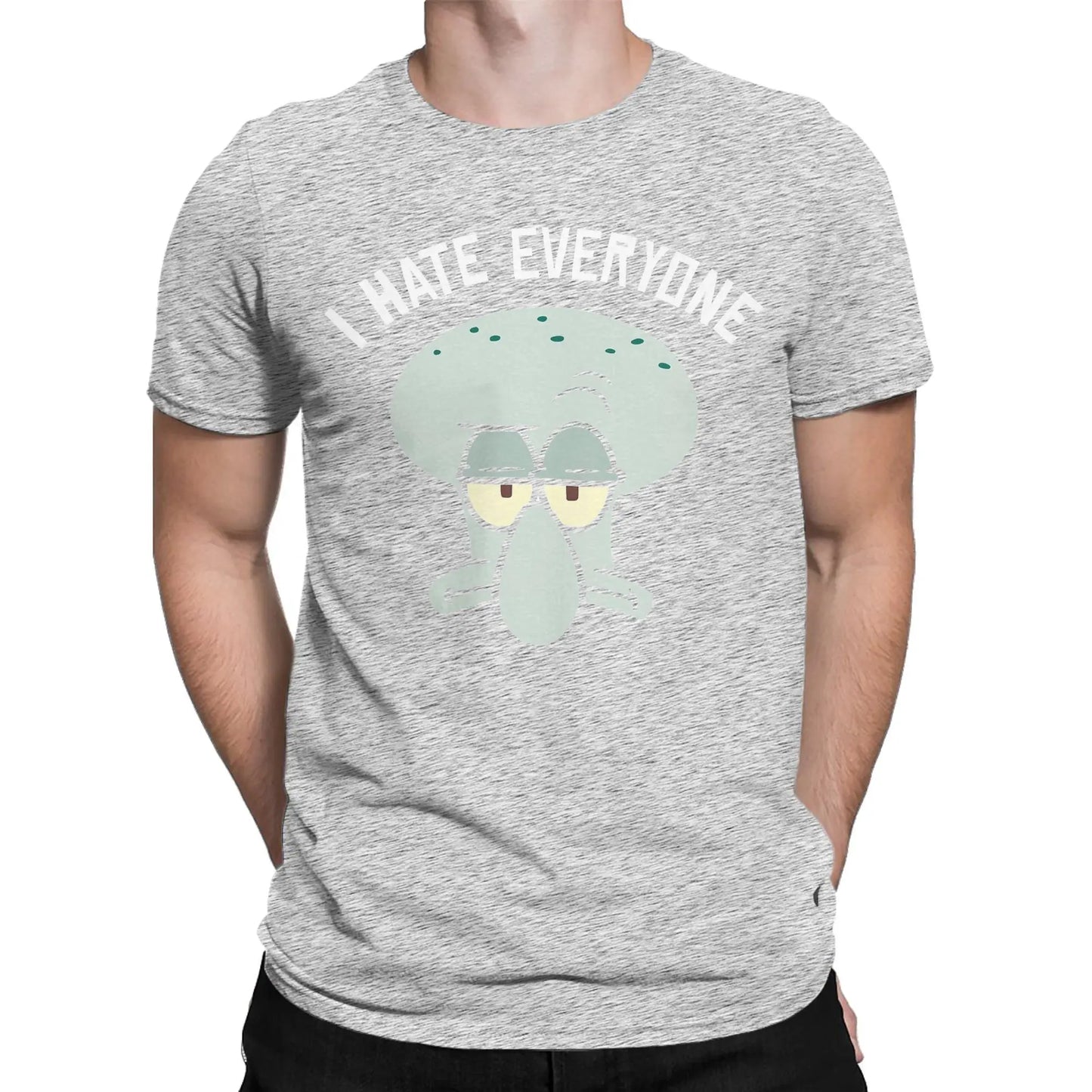 T-shirt Squidward "I Hate Everyone" – Esprimi il Tuo Stile con Umorismo e Comfort!