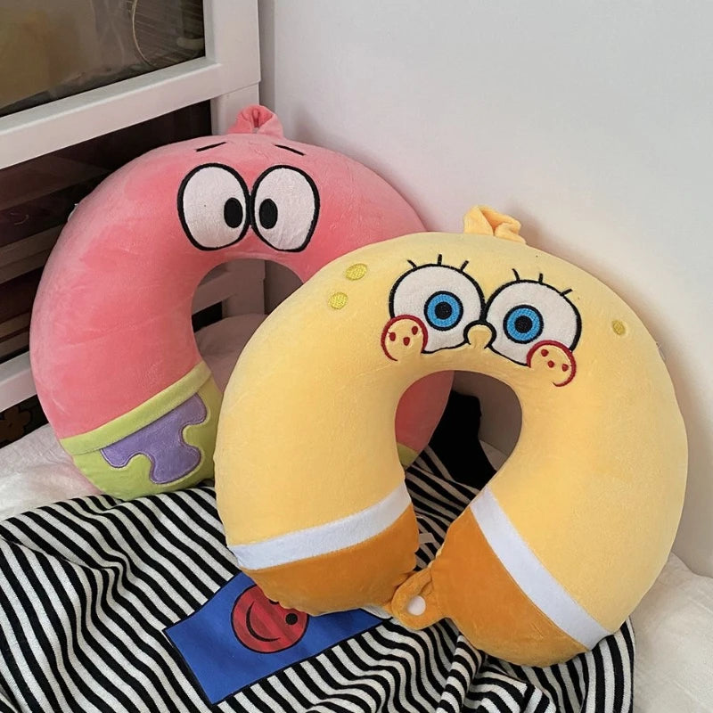 Cuscino da Viaggio | SpongeBob & Patrick - Morbido e Confortevole!