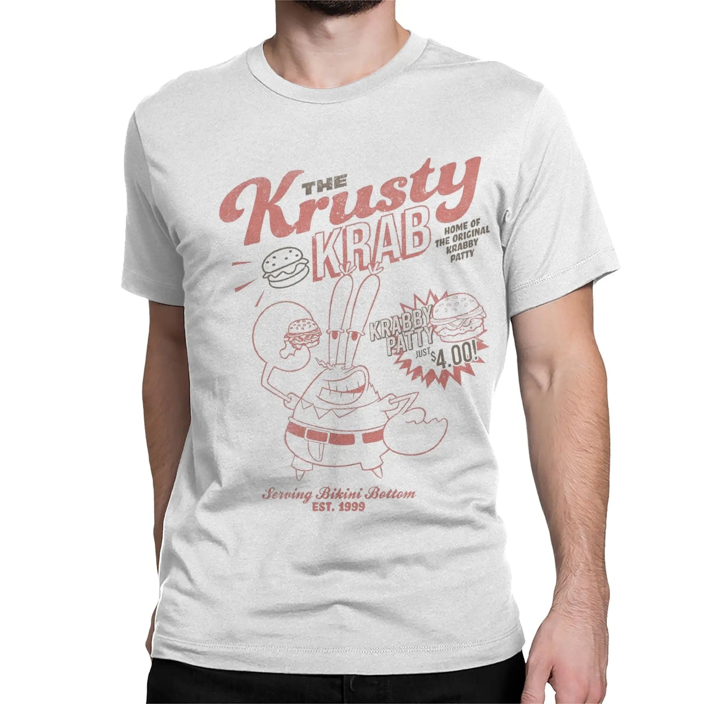 T-shirt Mr. Krabs Krusty Krab – Stampa Grafica Unica per Amanti di SpongeBob!