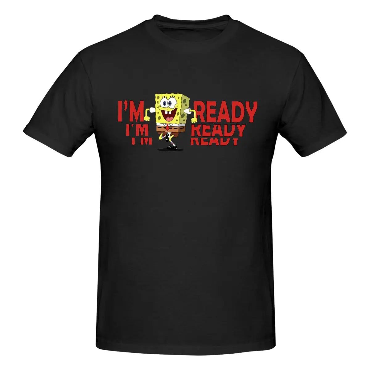 T-shirt SpongeBob "I'm Ready" – Comfort Oversized per un Look Estivo Unico!
