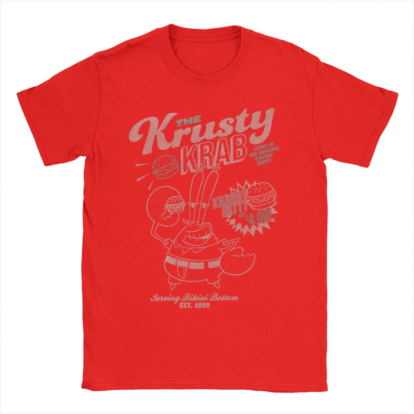 T-shirt Mr. Krabs Krusty Krab – Stampa Grafica Unica per Amanti di SpongeBob!