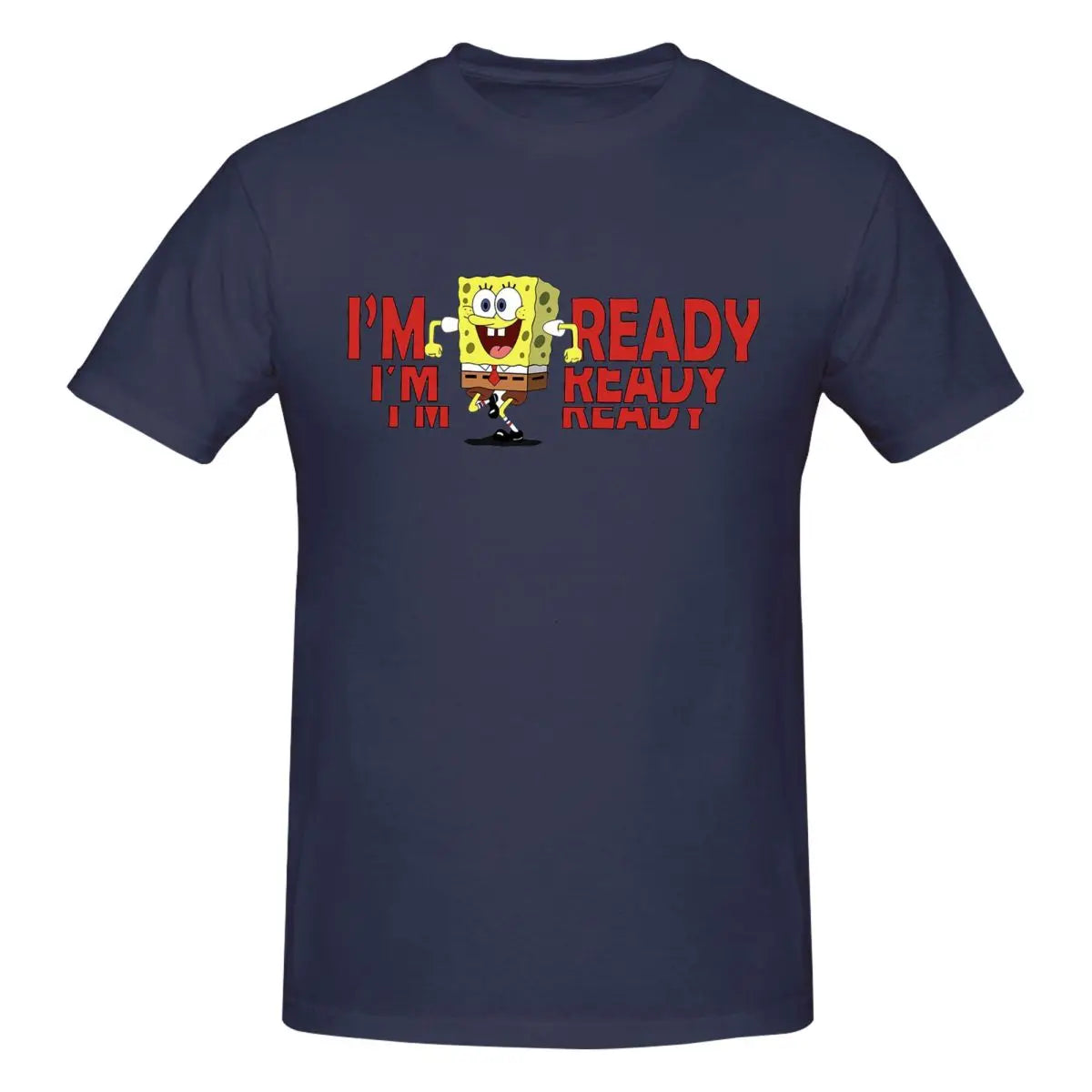 T-shirt SpongeBob "I'm Ready" – Comfort Oversized per un Look Estivo Unico!