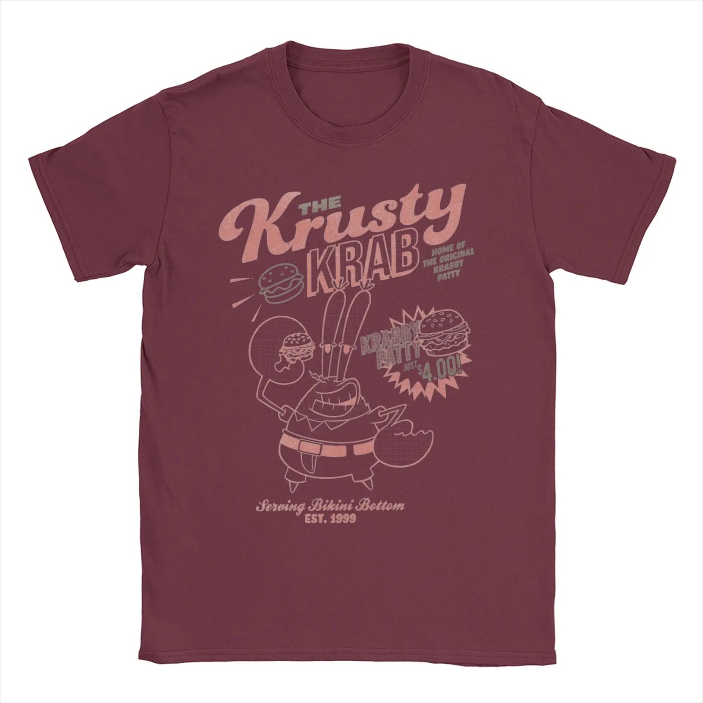 T-shirt Mr. Krabs Krusty Krab – Stampa Grafica Unica per Amanti di SpongeBob!