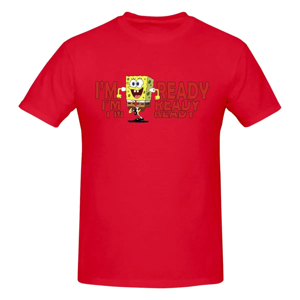 T-shirt SpongeBob "I'm Ready" – Comfort Oversized per un Look Estivo Unico!