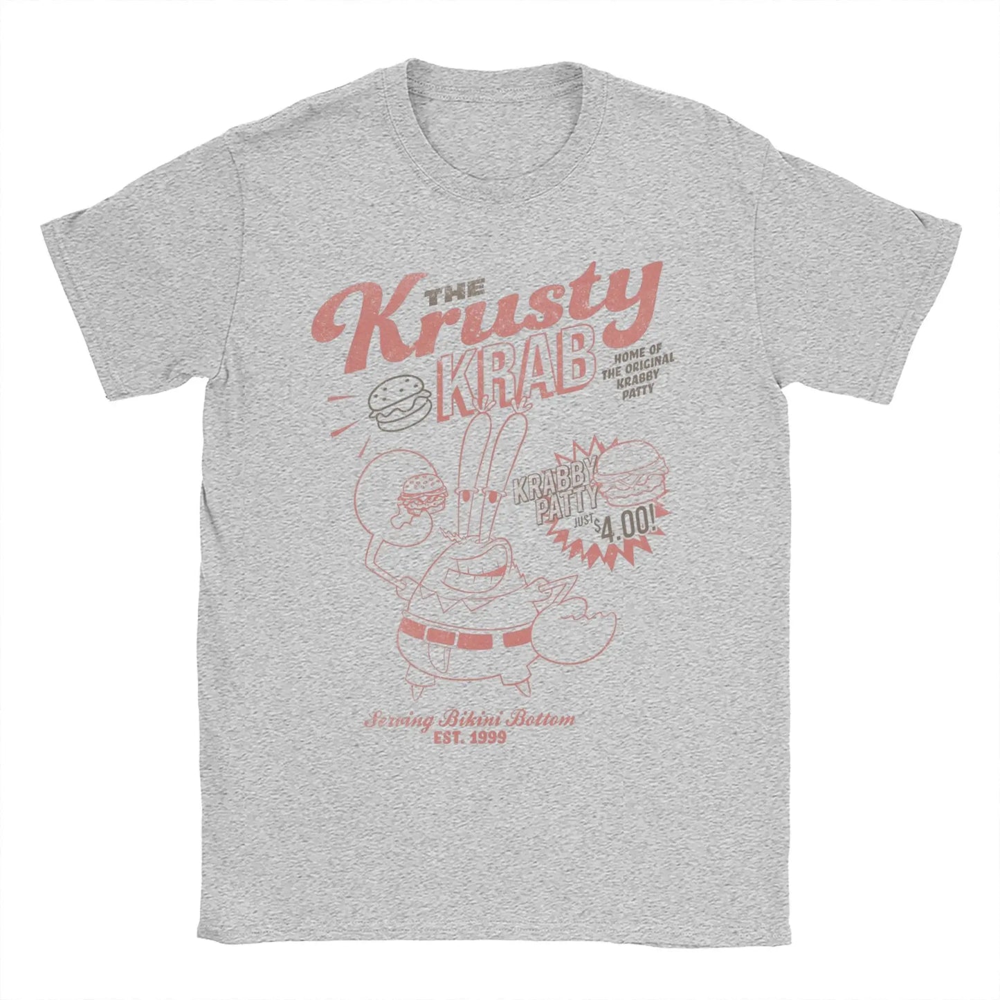 T-shirt Mr. Krabs Krusty Krab – Stampa Grafica Unica per Amanti di SpongeBob!