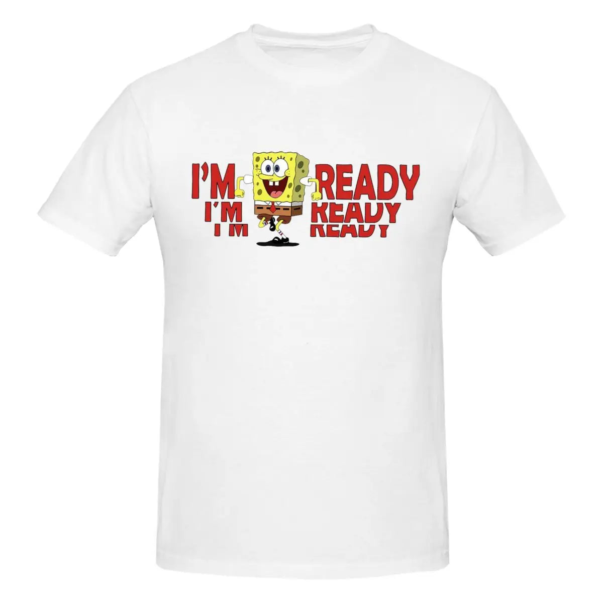 T-shirt SpongeBob "I'm Ready" – Comfort Oversized per un Look Estivo Unico!