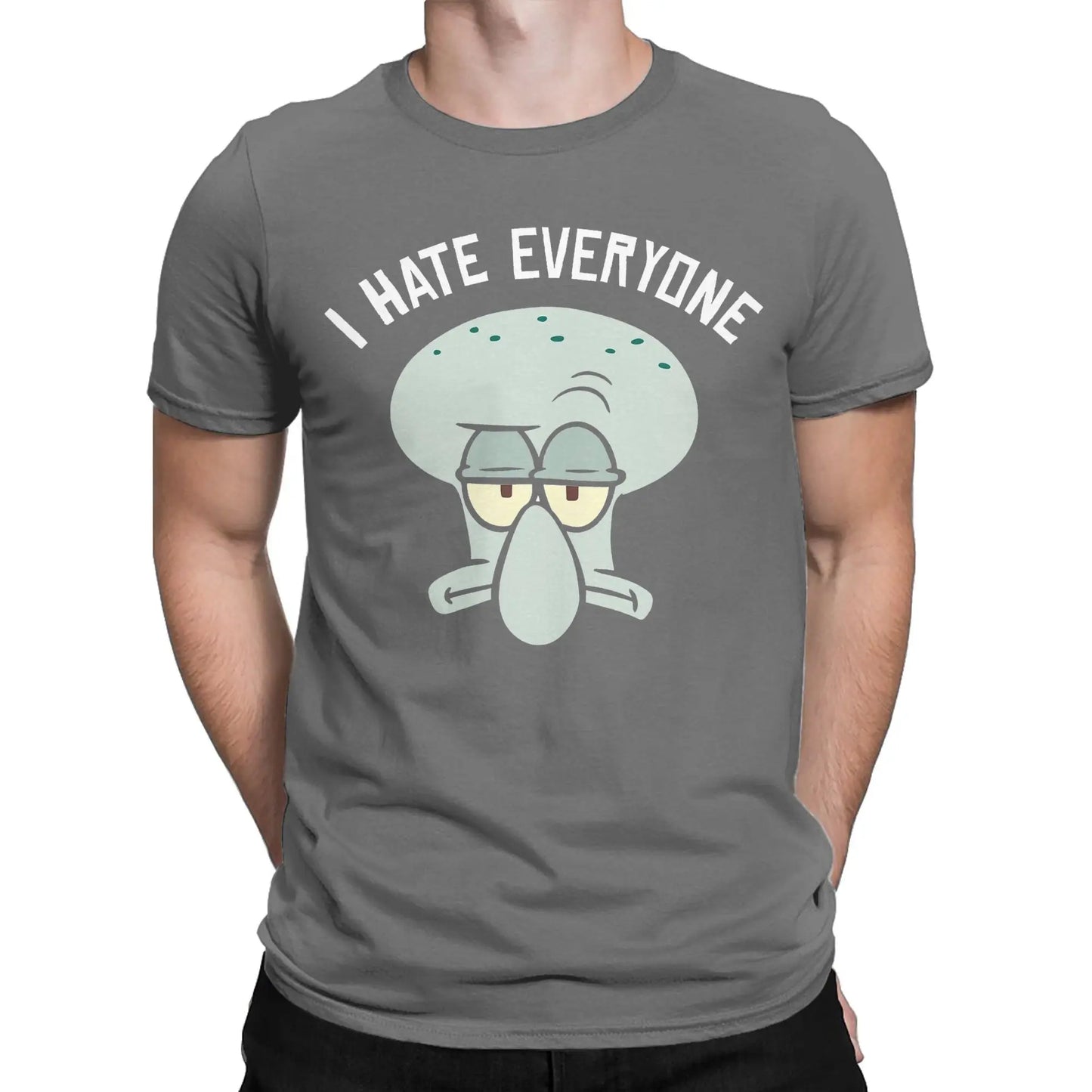 T-shirt Squidward "I Hate Everyone" – Esprimi il Tuo Stile con Umorismo e Comfort!