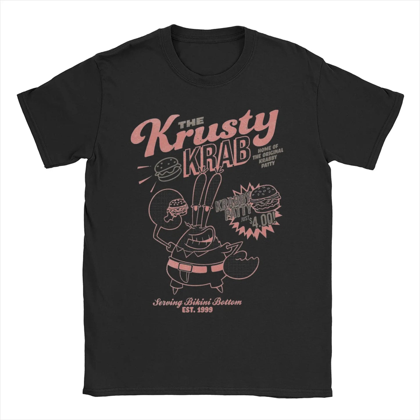 T-shirt Mr. Krabs Krusty Krab – Stampa Grafica Unica per Amanti di SpongeBob!