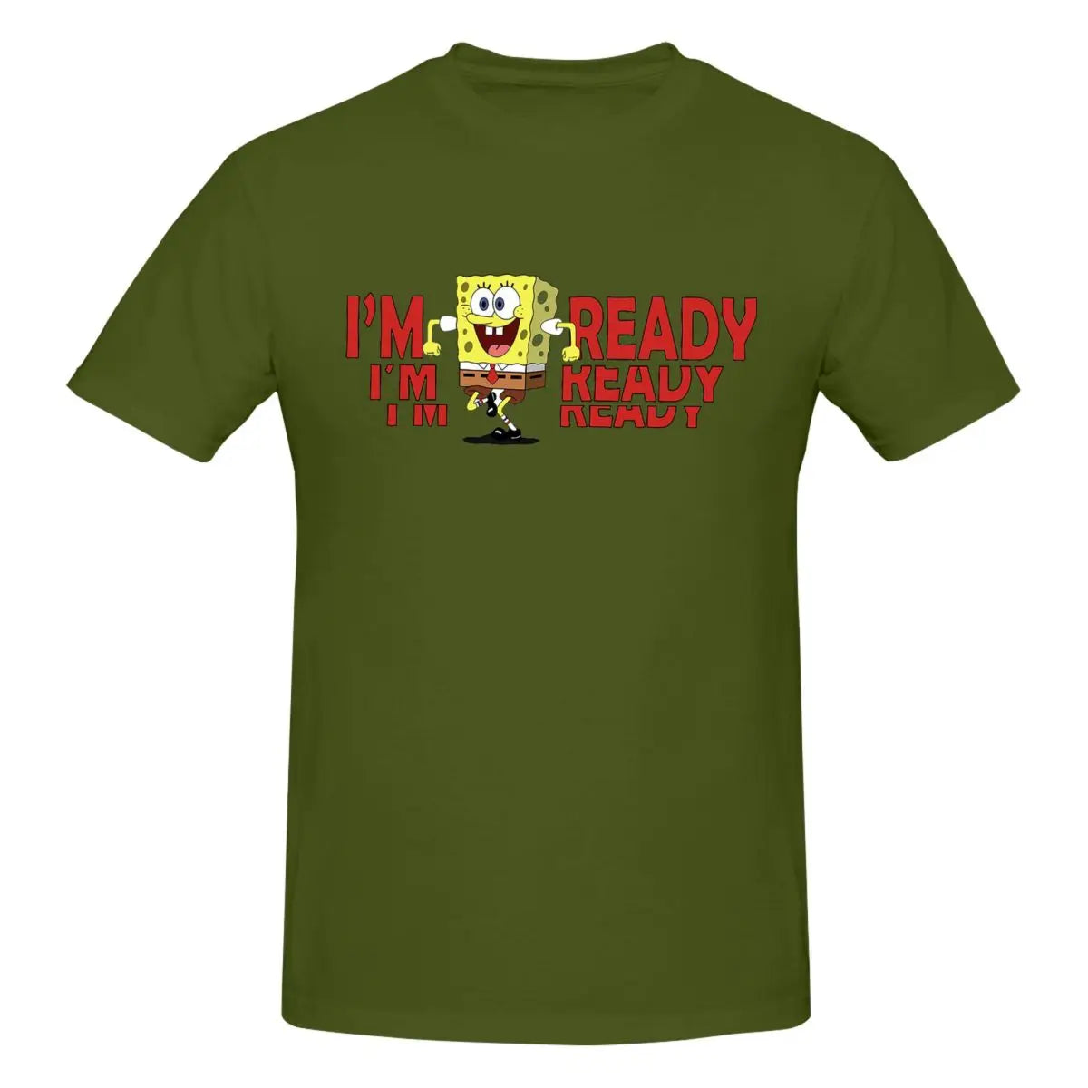 T-shirt SpongeBob "I'm Ready" – Comfort Oversized per un Look Estivo Unico!