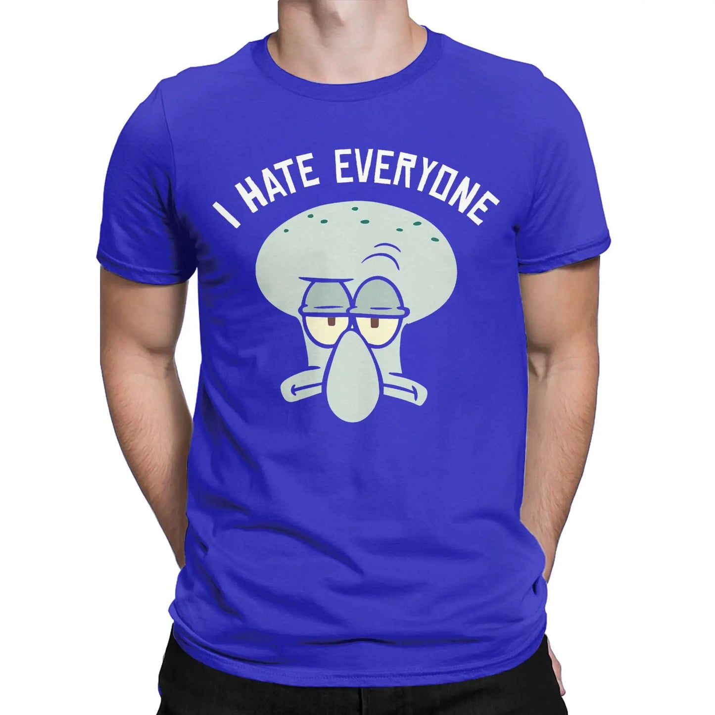 T-shirt Squidward "I Hate Everyone" – Esprimi il Tuo Stile con Umorismo e Comfort!