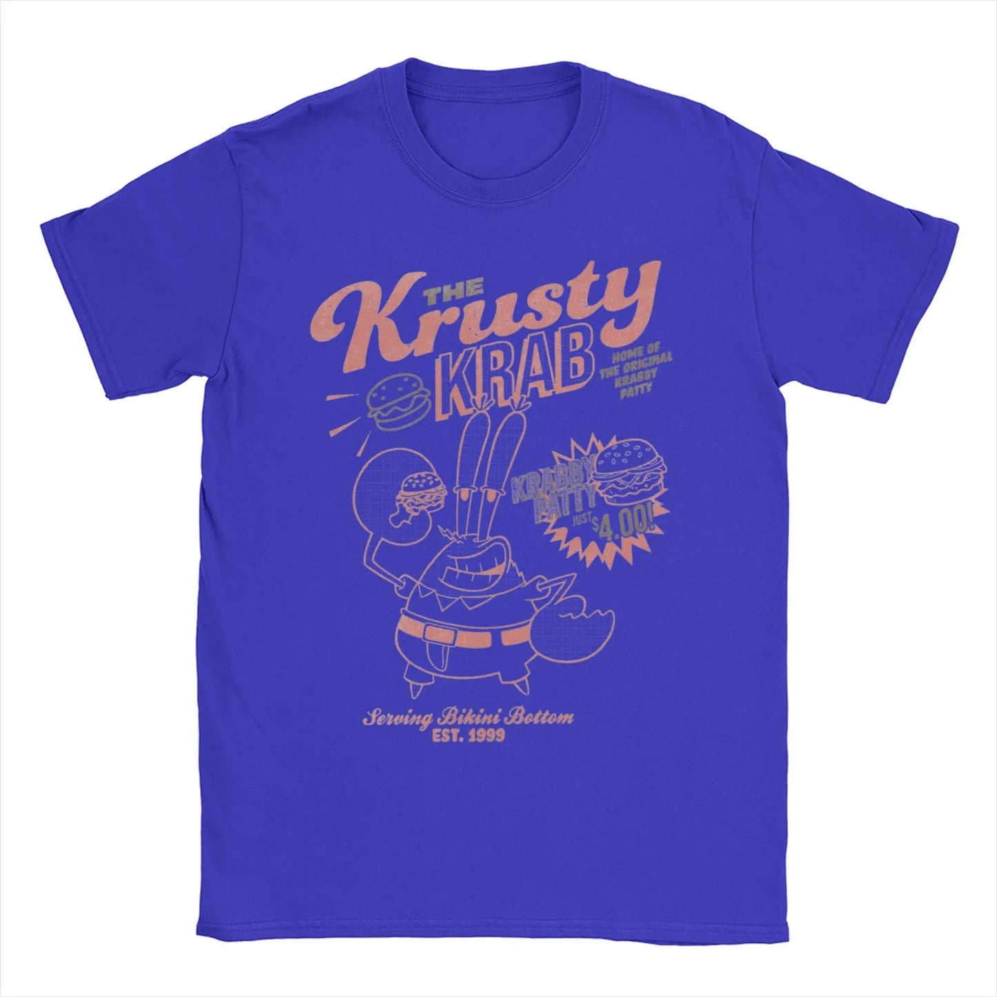 T-shirt Mr. Krabs Krusty Krab – Stampa Grafica Unica per Amanti di SpongeBob!