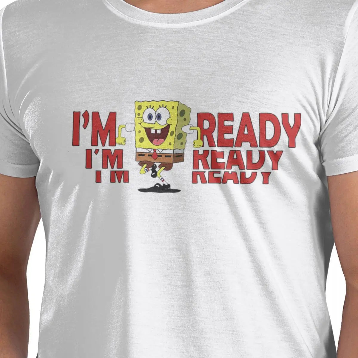 T-shirt SpongeBob "I'm Ready" – Comfort Oversized per un Look Estivo Unico!