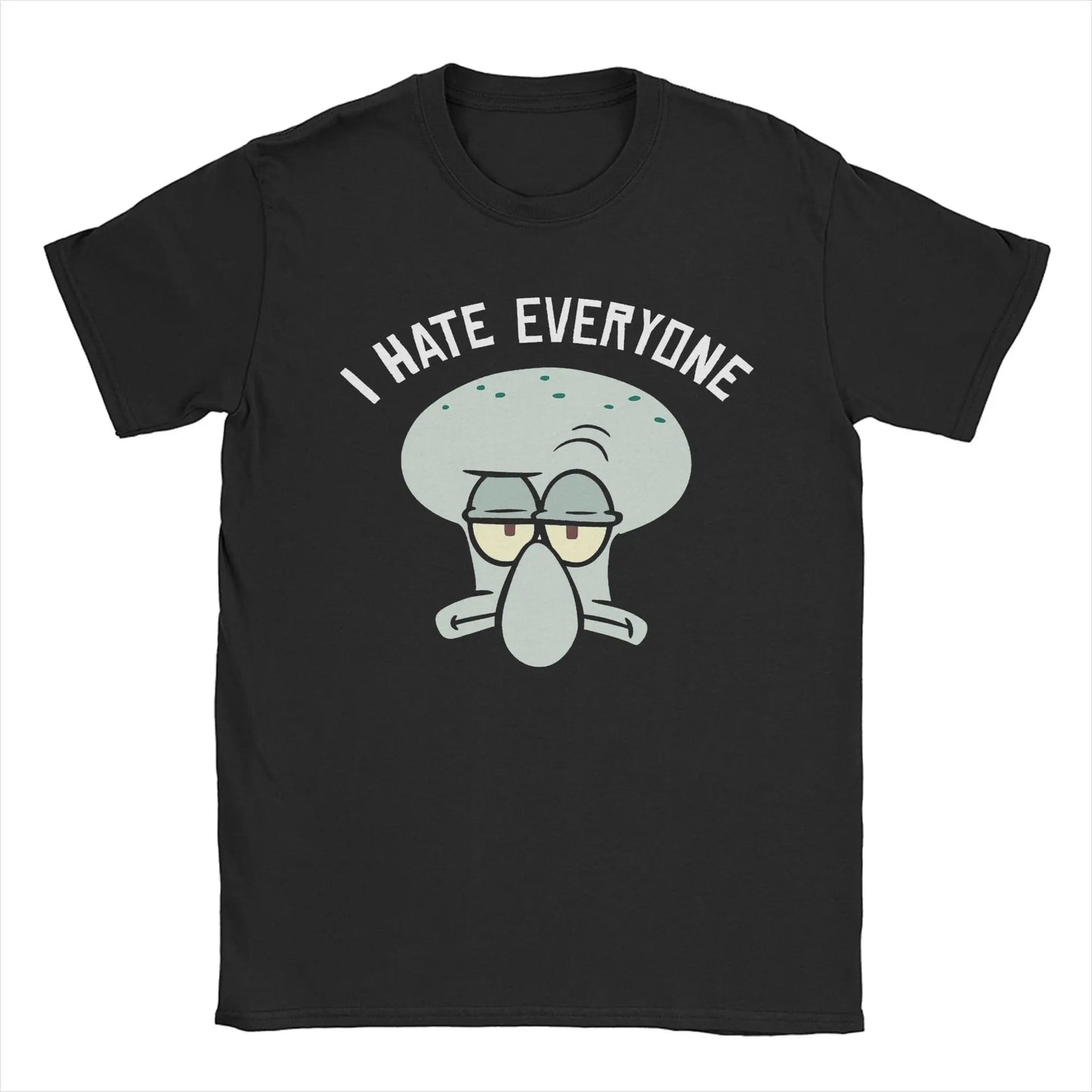 T-shirt Squidward "I Hate Everyone" – Esprimi il Tuo Stile con Umorismo e Comfort!