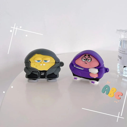 Custodia AirPods SpongeBob & Patrick – Proteggi i tuoi auricolari con stile e divertimento!