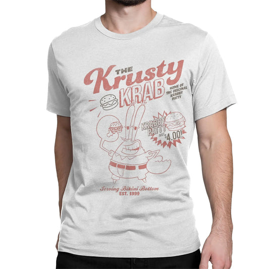 T-shirt Mr. Krabs Krusty Krab – Stampa Grafica Unica per Amanti di SpongeBob!