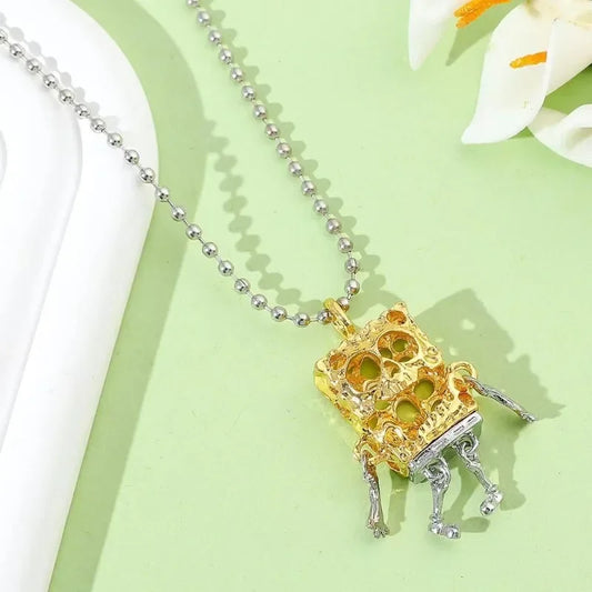 Collana SpongeBob Scheletro – Stile Gothic & Punk per un Look Unico!