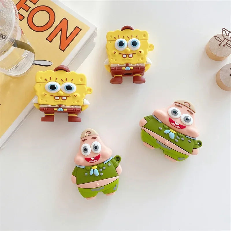 Custodia AirPods SpongeBob & Patrick – Proteggi i Tuoi Auricolari con Stile e Divertimento!
