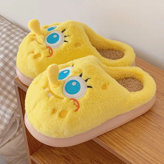 Pantofole SpongeBob Kawaii Invernali – Super Morbide e Calde, Perfette per Coppie e Regali di Natale!