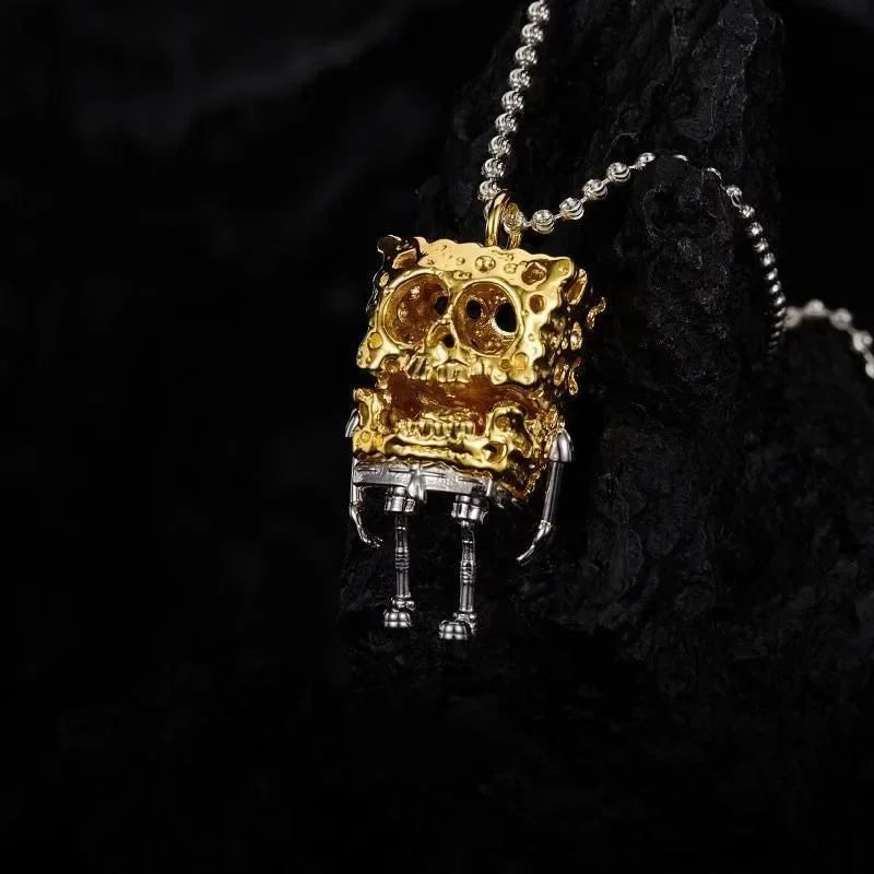 Collana SpongeBob Scheletro – Stile Gothic & Punk per un Look Unico!